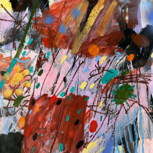 Flower Basket Original Artwork, 2024